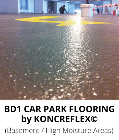 Car Park Flooring Polyurethane System BD1 for Basement with High Moisture Areas
